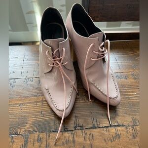 Pied Justice Block Heels Pink